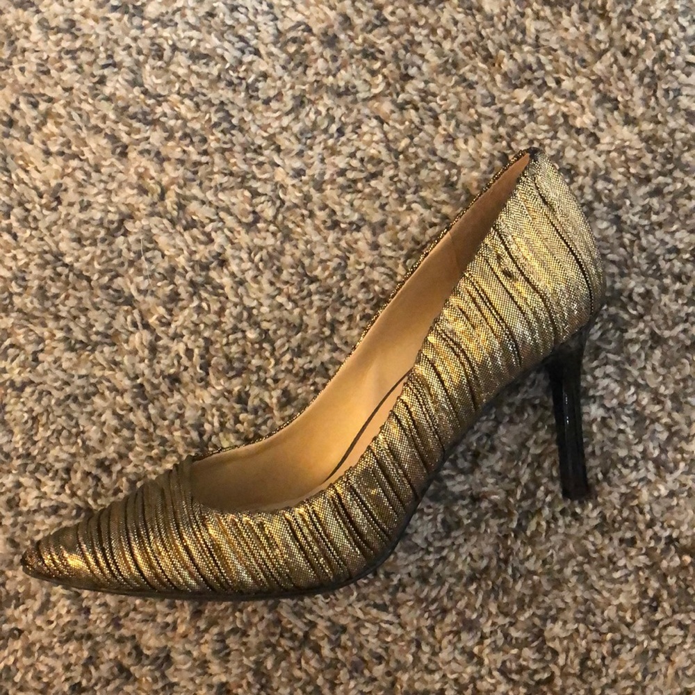 Sparkly Gold Heels